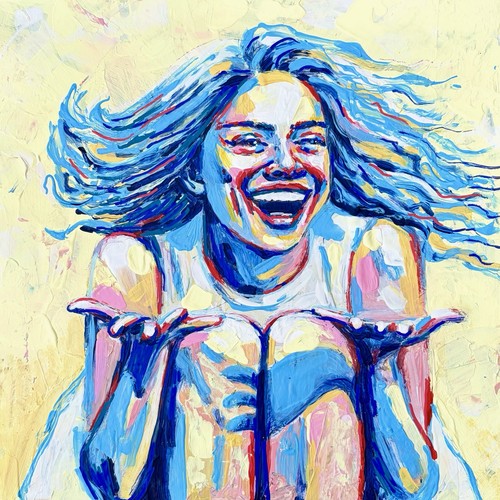 Acrylic picture painting - acrylic,