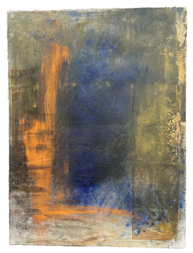 Abstract painting rust with