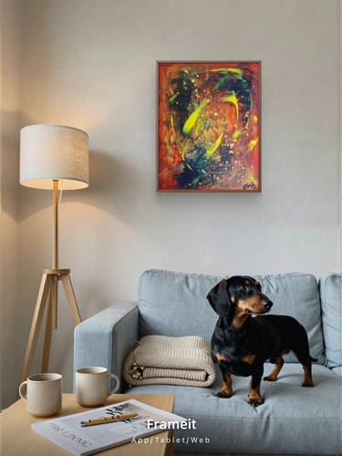 Abstrakte malerei kunst acryl - abstrakte,