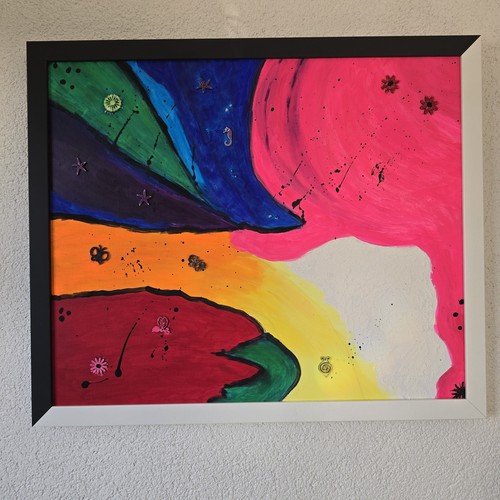 Kunst handgemalt acryl auf - handgemalt,