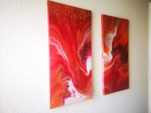 Acrylbild rot - x, in