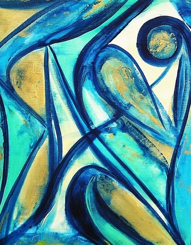 Gemälde acrylbild cm - 50,