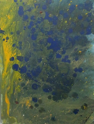 Abstract2 blue green 40x30 - abstract2,