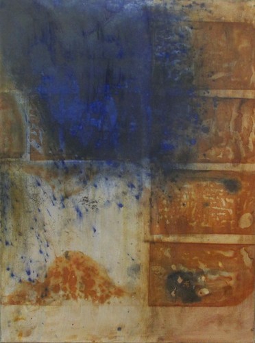 Abstract painting rust with