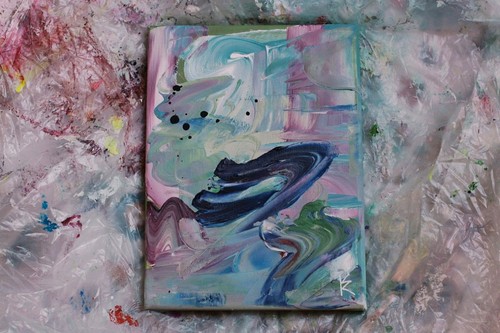 Abstrakte acrylmalerei auf - abstrakte,