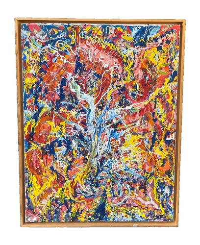 Abstract art acrylic - art, modern