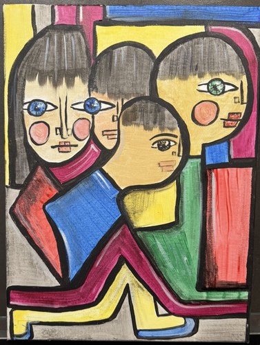 Original acryl bild - acryl, gemälde