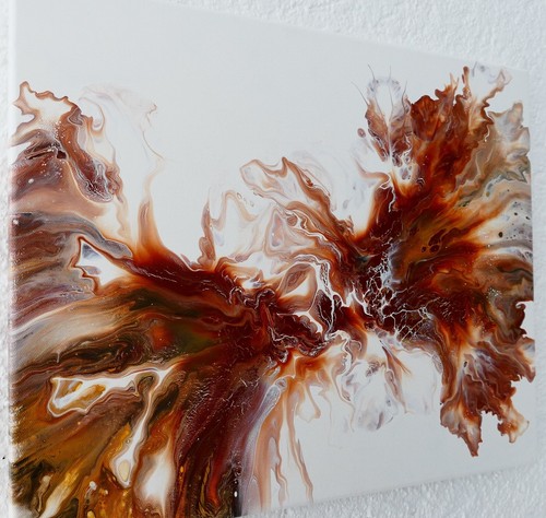 Acrylbild fluid art painting - acrylbild,