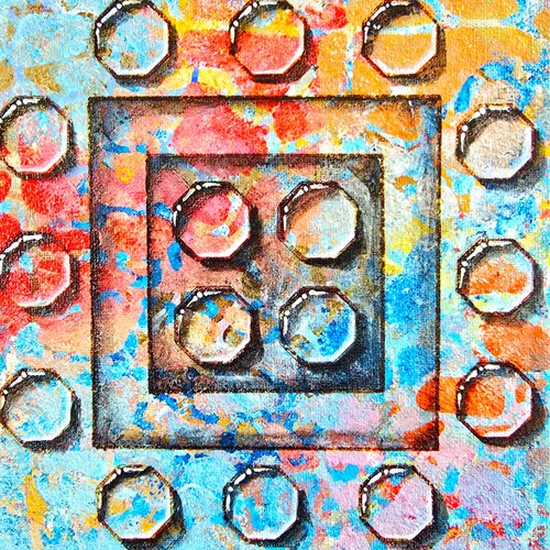 Abstract acrylic picture 20x20