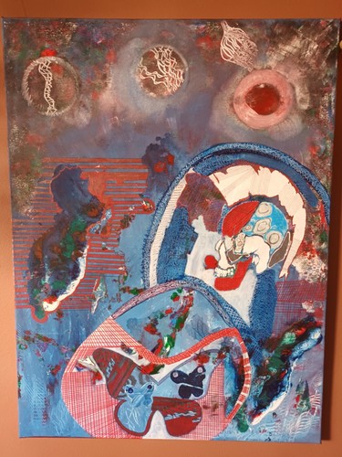 Acrylmalerei auf leinwand - acrylmalerei,
