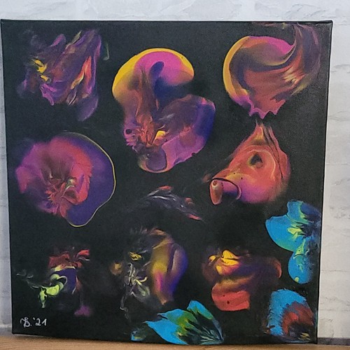 Abstrakte malerei pouring bild - abstrakte,