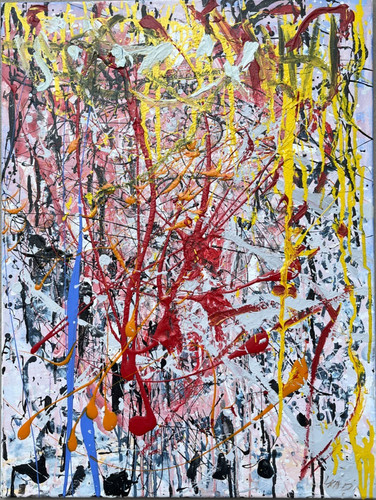 Abstract art acrylic - abstract,